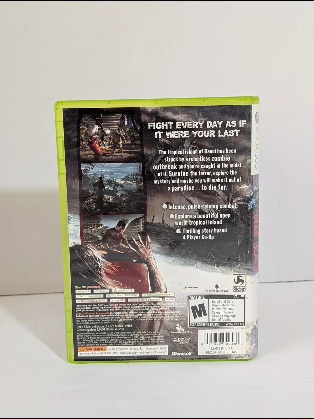 Xbox 360 _ Dead Island _ With Manual